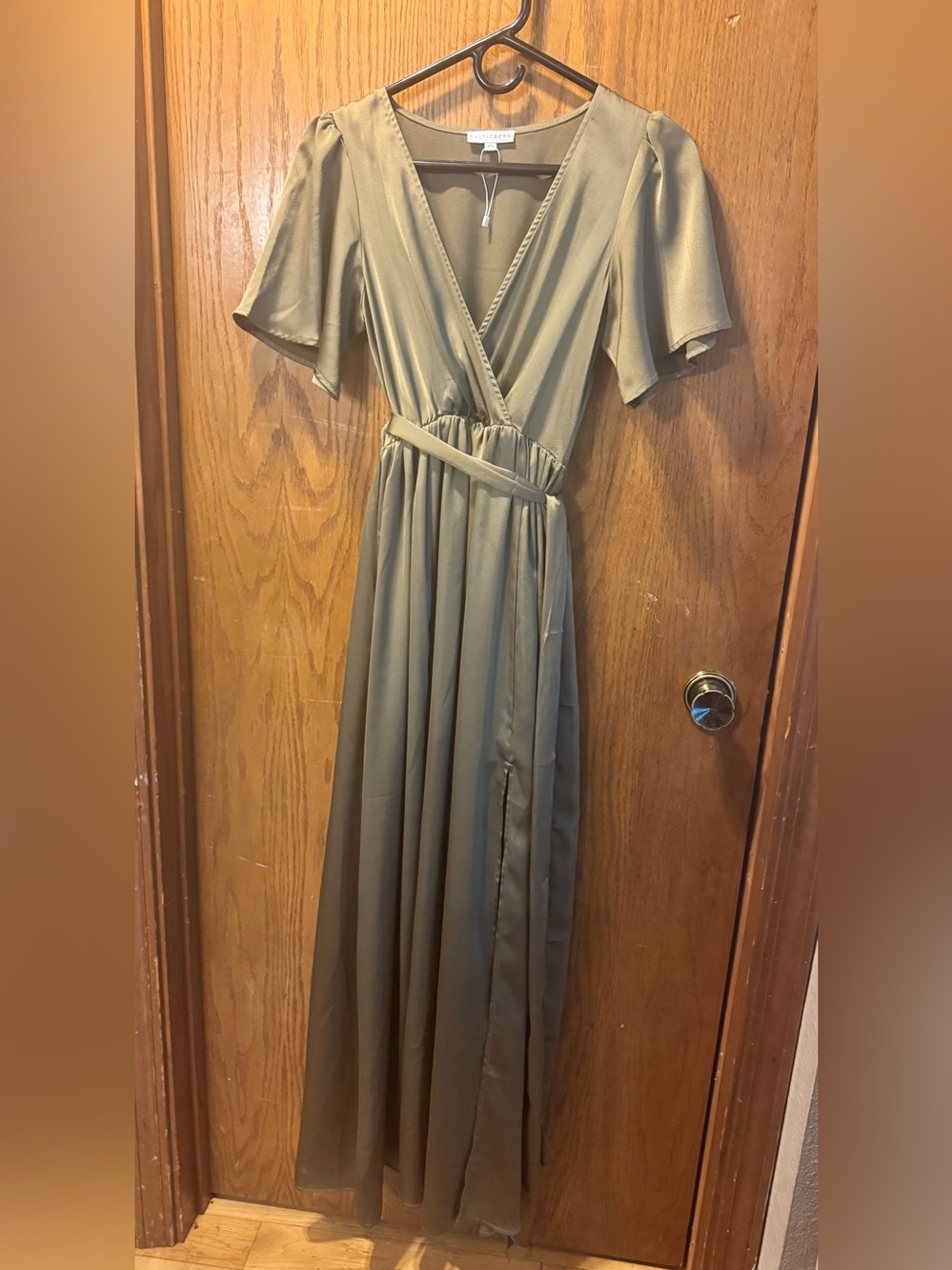 Baltic Born Olive Wrap Maxi Dress